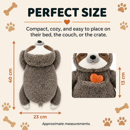 Sloth Heartbeat Plush - For Anxious & Lonely Dogs
