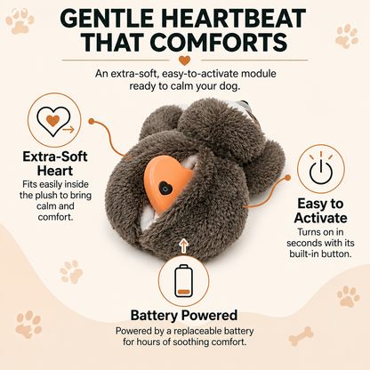 Sloth Heartbeat Plush - For Anxious & Lonely Dogs